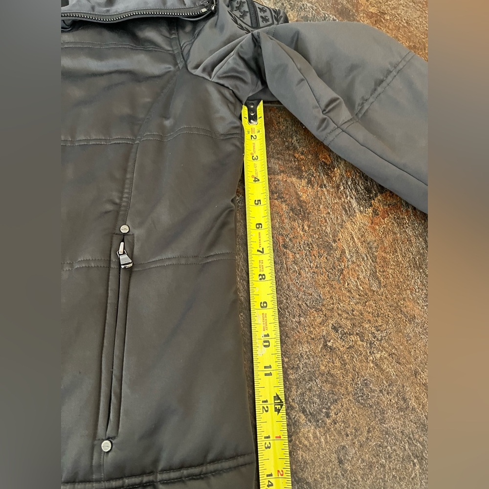 Women’s Ralph Lauren Active black full 2 way zipper, collar with toggles. Large - Picture 13 of 16